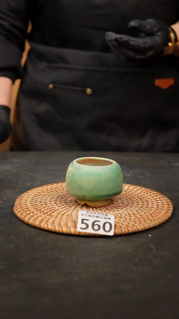 【闪购商品】瓷片560泥泥手工花盆口4高5