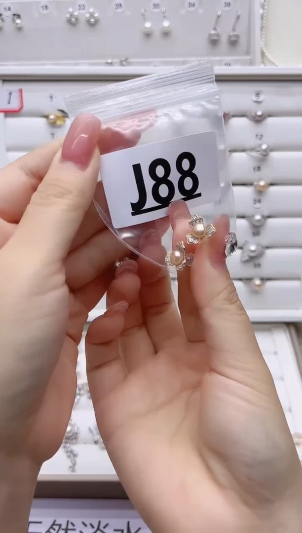 银S925镶嵌戒指淡水珍珠Z*VJ88