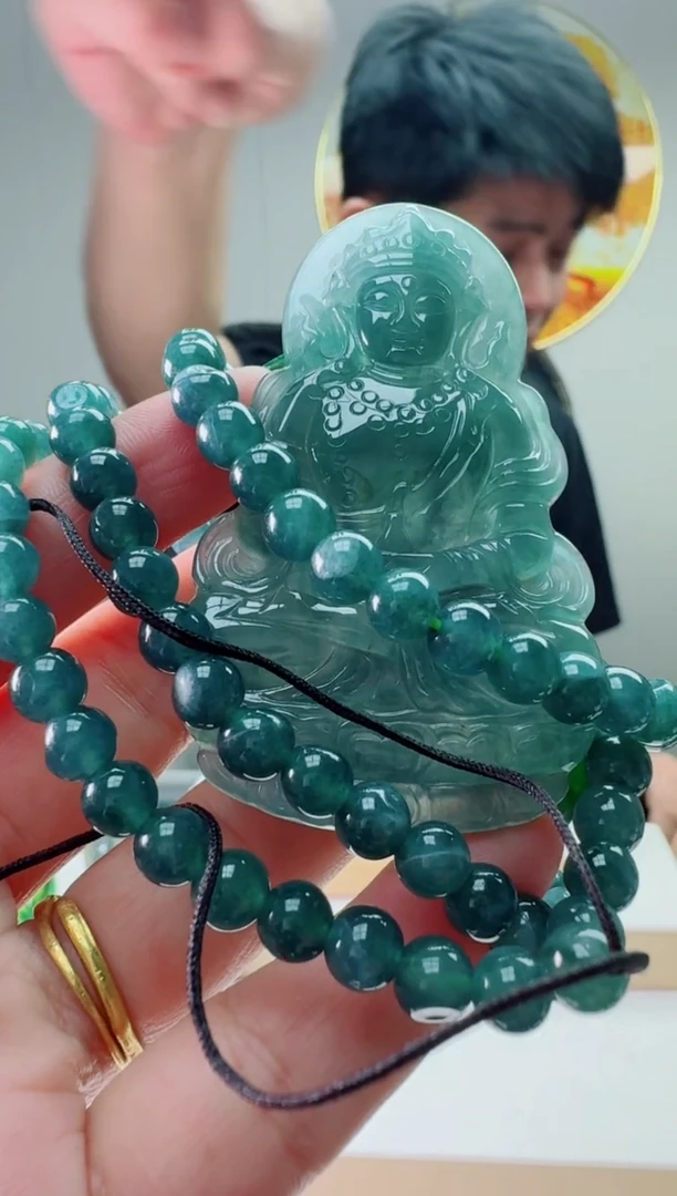 翡翠未镶嵌颈饰多样性随机发其一