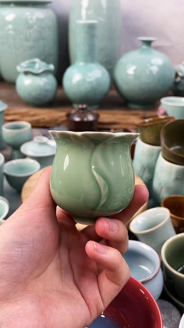 【闪购商品】纯手工 特价 微瑕 慧仙青瓷