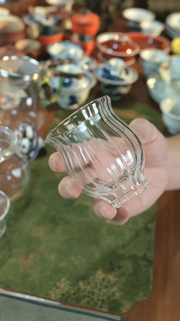 高硼硅花瓣水仙杯1个