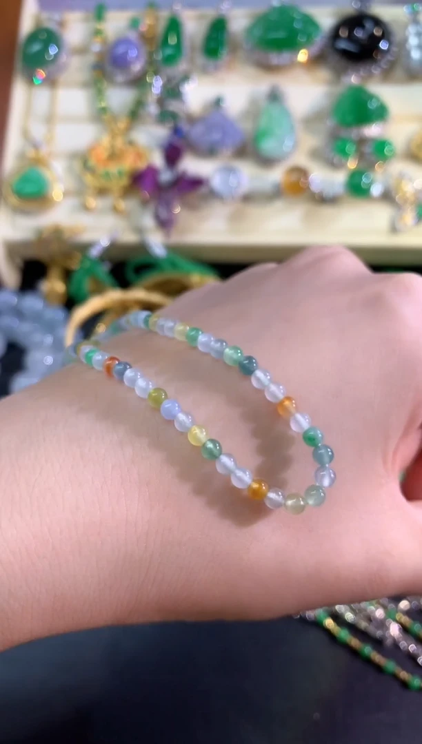 未镶嵌手串翡翠手串|1400+70