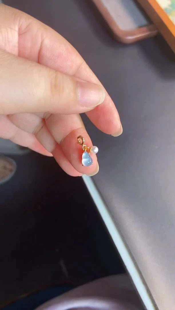 吊坠(不含链)银S925镶嵌翡翠1