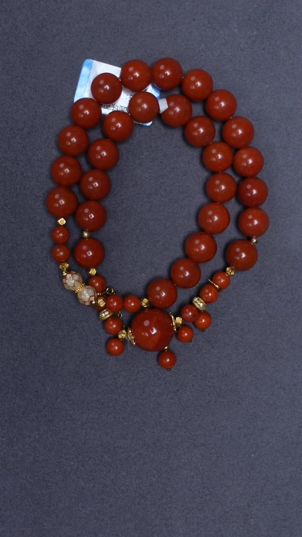 未镶嵌手链南红玛瑙南红圆珠双圈