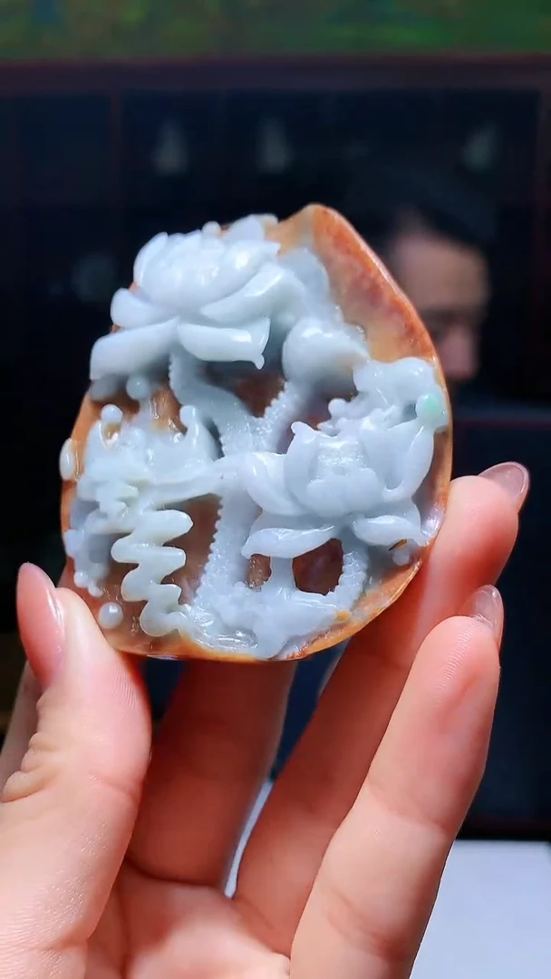 【闪购商品】定制翡翠未镶嵌1049hm-毛货挂件24