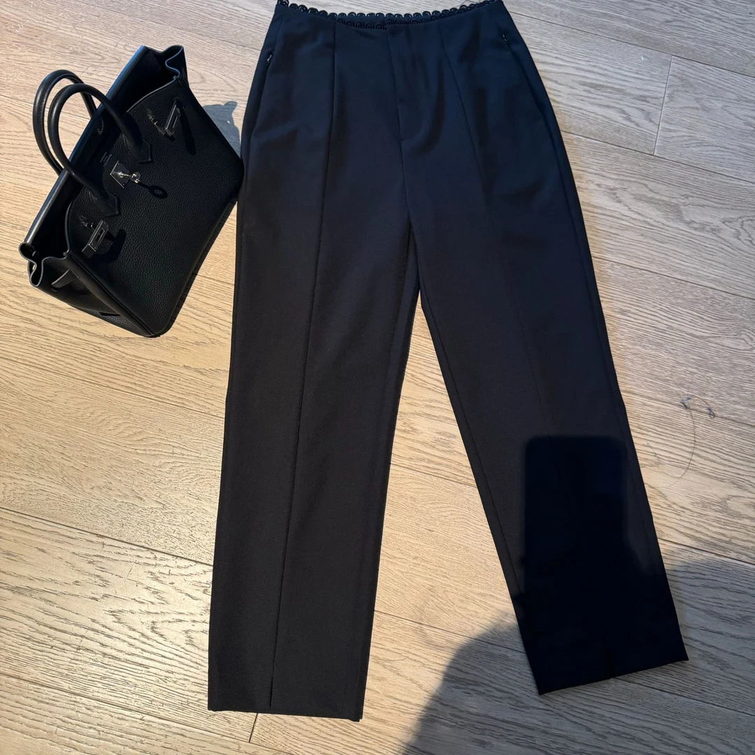 202525春夏款显瘦百搭休闲气质网红高腰时尚休闲裤9119