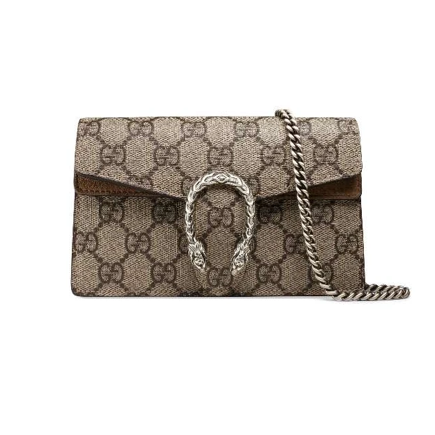 95新 GUCCI/古驰  老花 mini酒神 单肩包 12948096女包二奢