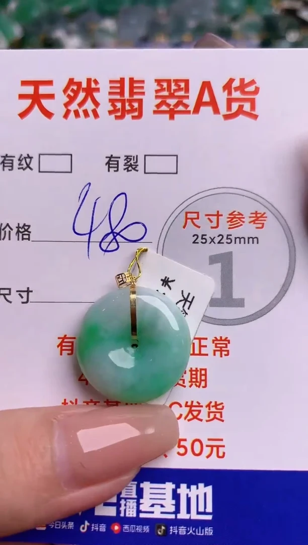 翡翠18K金镶嵌颈饰0851362998