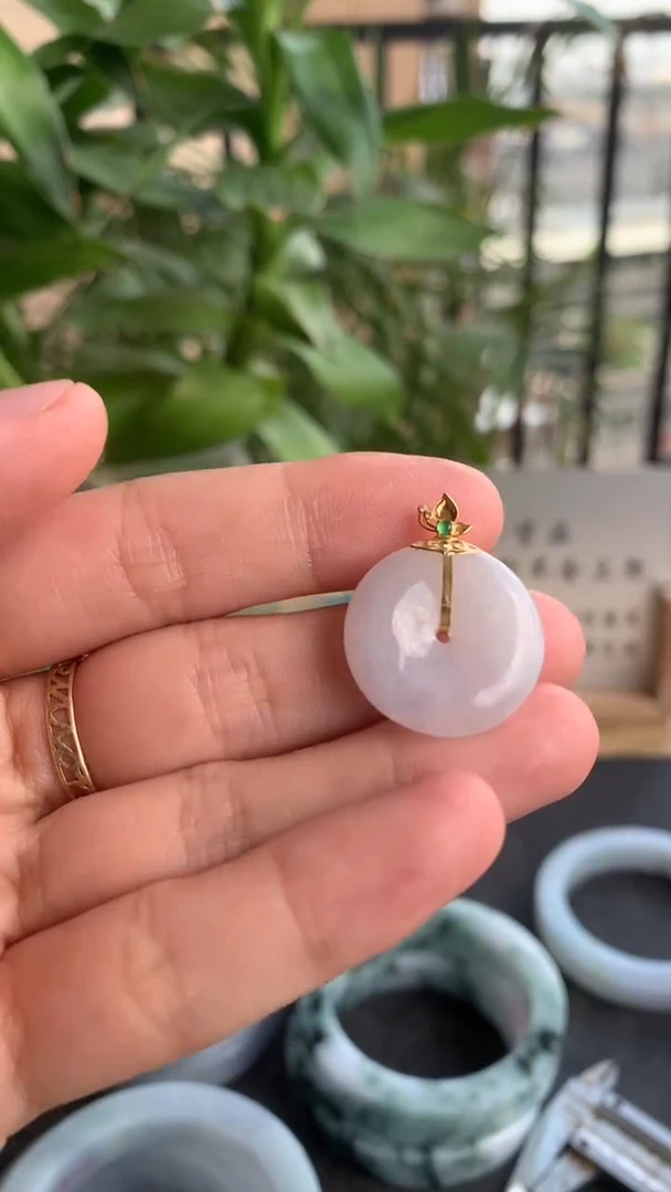 颈饰未镶嵌翡翠翡翠平安扣