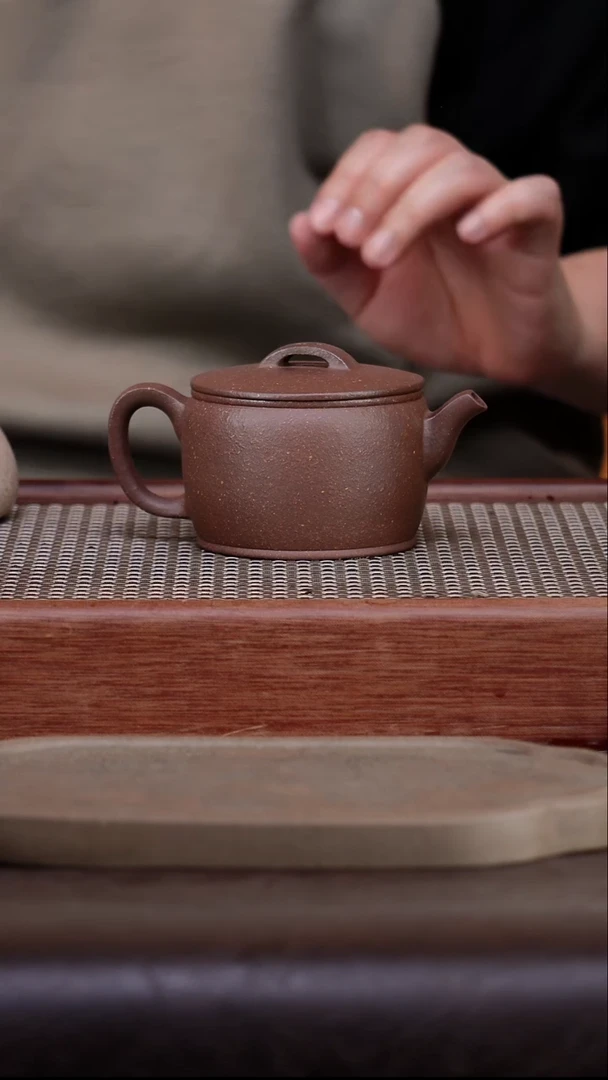 茶壶紫砂天青 汉瓦