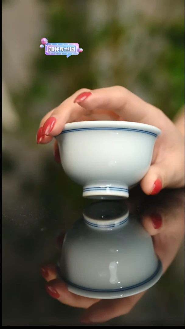 杯子陶柴窑白胎压手50cc