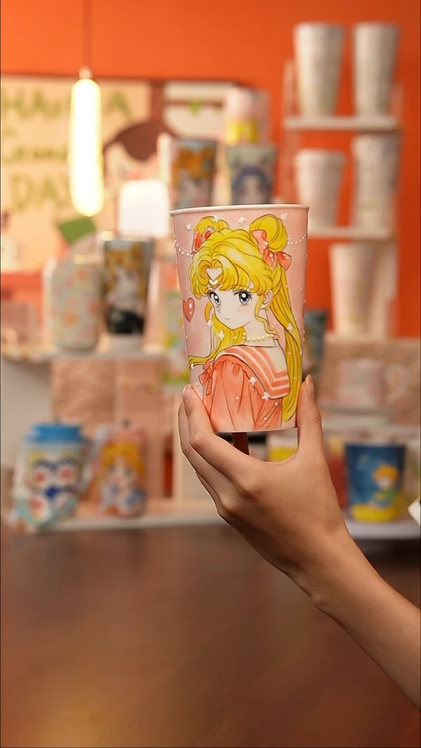 景德镇手工手绘文创陶瓷杯