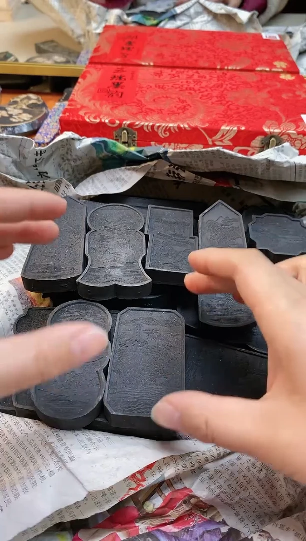【闪购商品】微瑕西湖十景5锭一组图案不挑无盒子