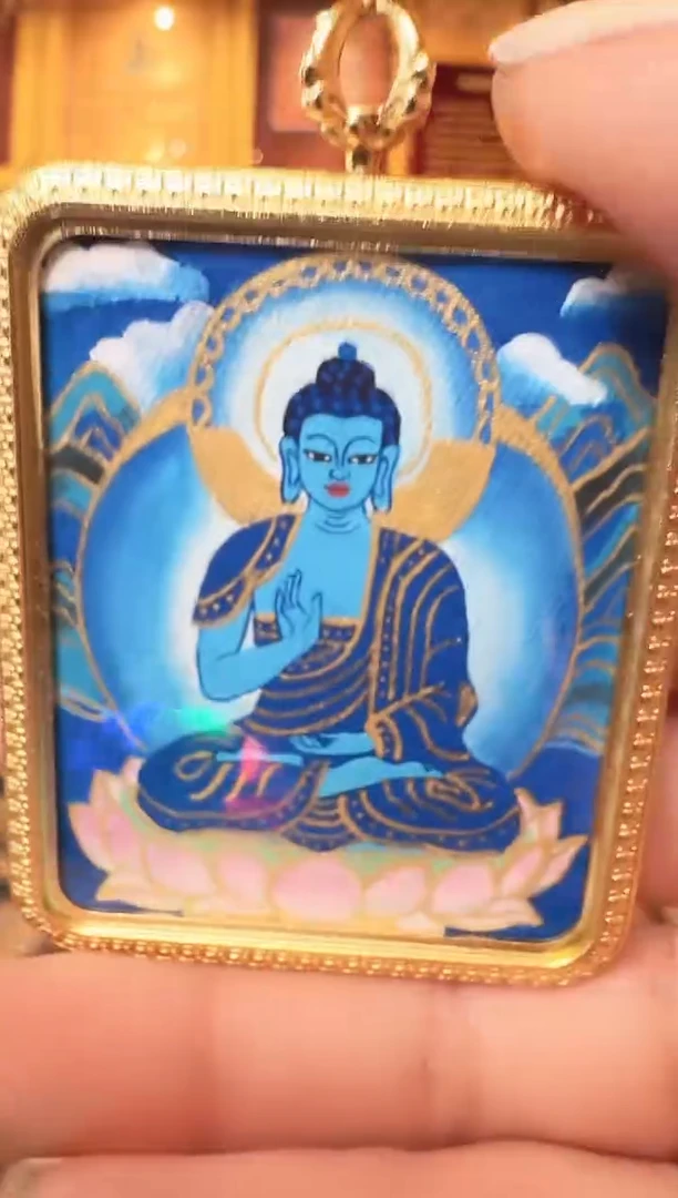吊坠药老师--热贡纯手绘