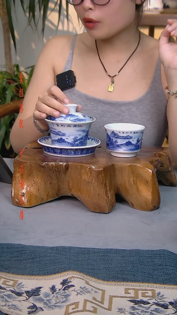 简装家用款2件套 白瓷陶瓷茶具