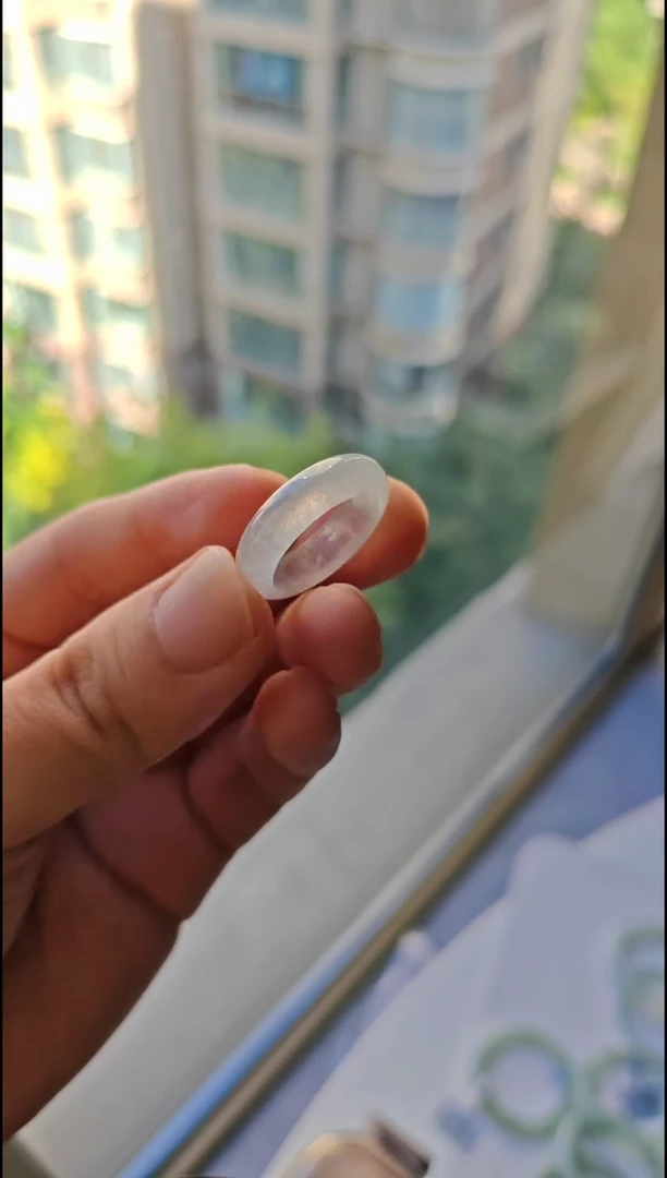 未镶嵌戒圈翡翠羽*7翡翠戒圈未镶嵌1314号