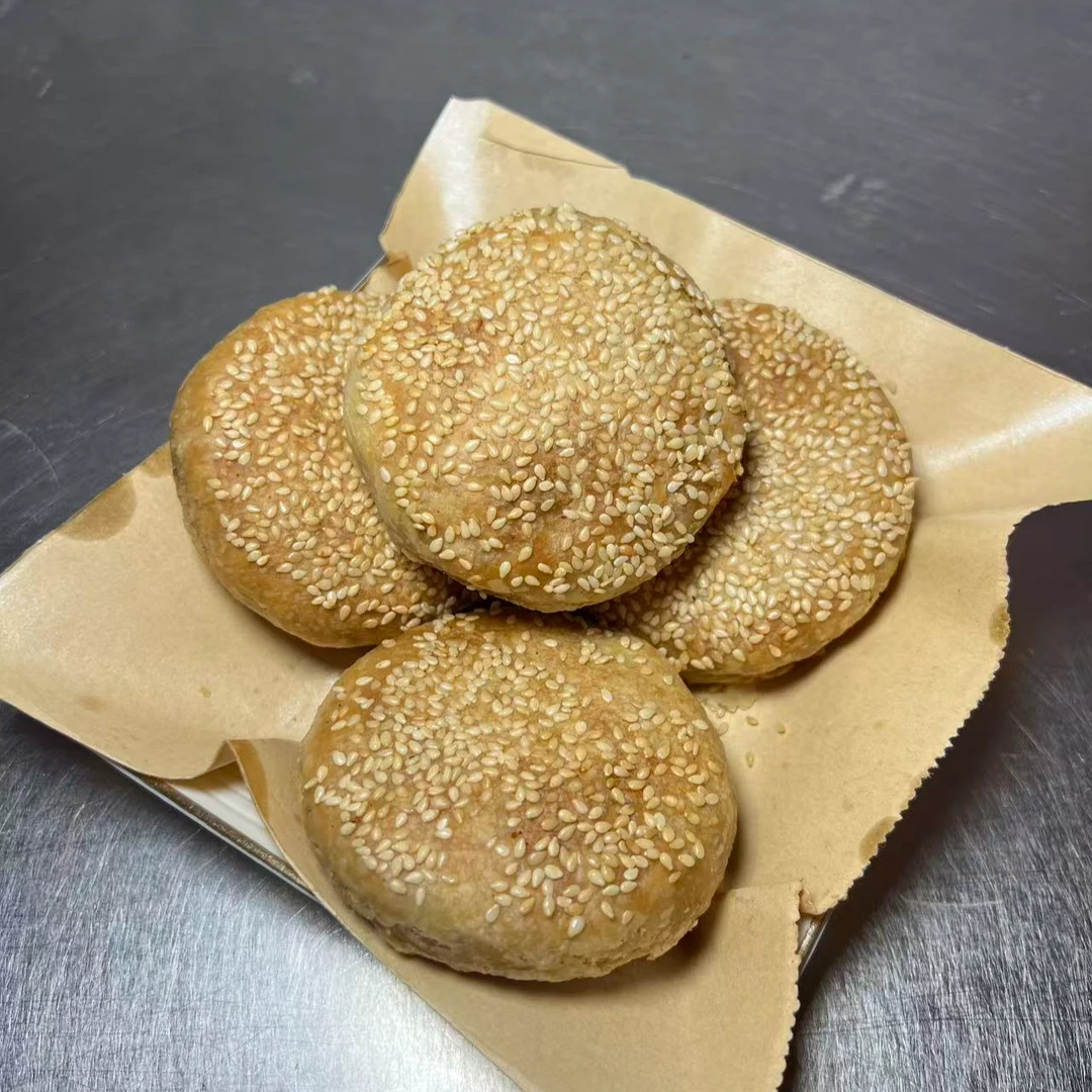 老北京烧饼风味火烧椒盐芝麻酱糖火烧烧饼即食早餐老式