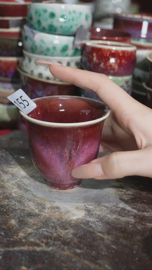 摆件精品窑变钧瓷茶器