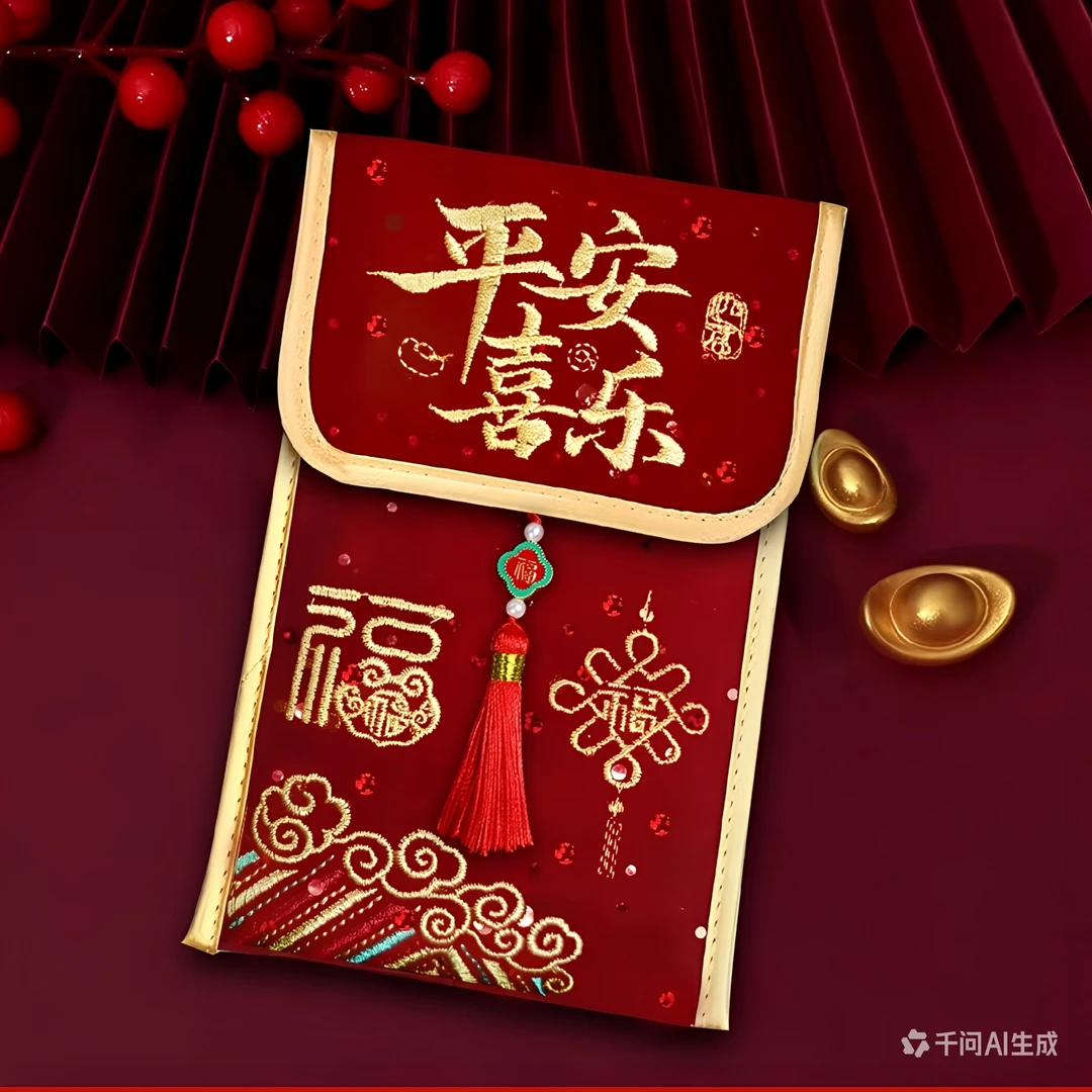 【XM-91016】绒面马年红包2026年新款新年红包