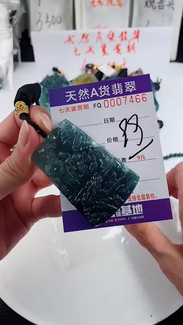 翡翠未镶嵌颈饰