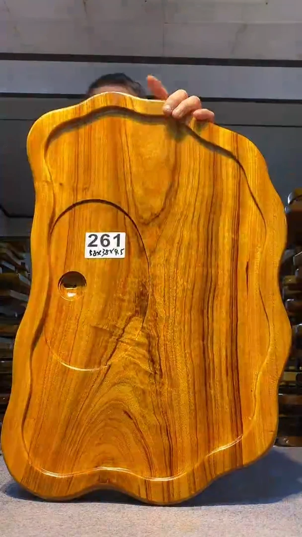 实木茶盘 一物一拍（不含配件）