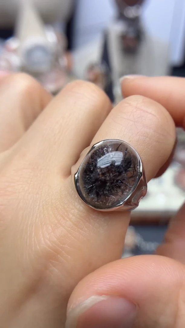 银S925镶嵌珠宝半成品水晶定制定制