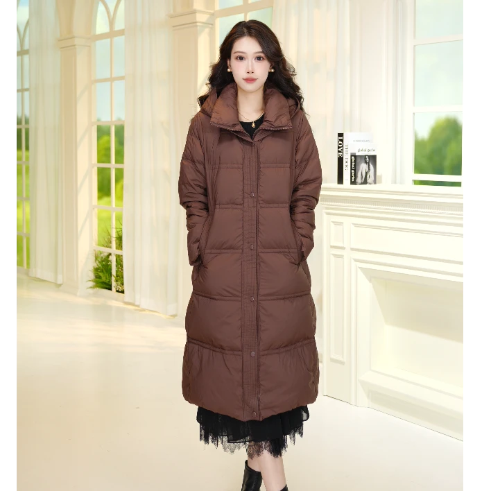 【七语专属】马天奴 连帽长款中长款保暖VHA277DCH0