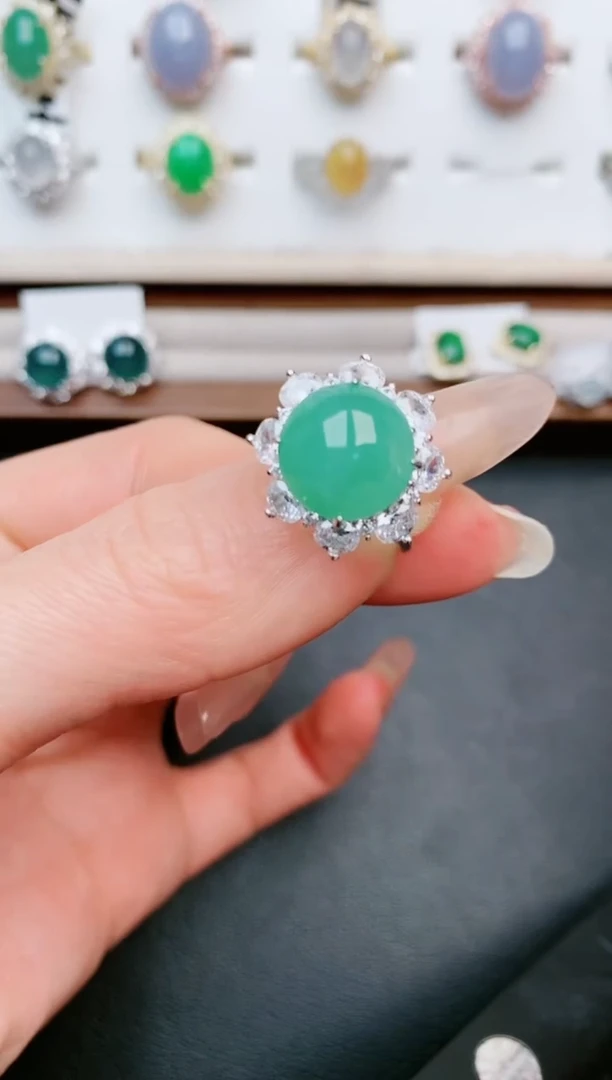 【闪购商品】翡翠戒指银S925镶嵌.....