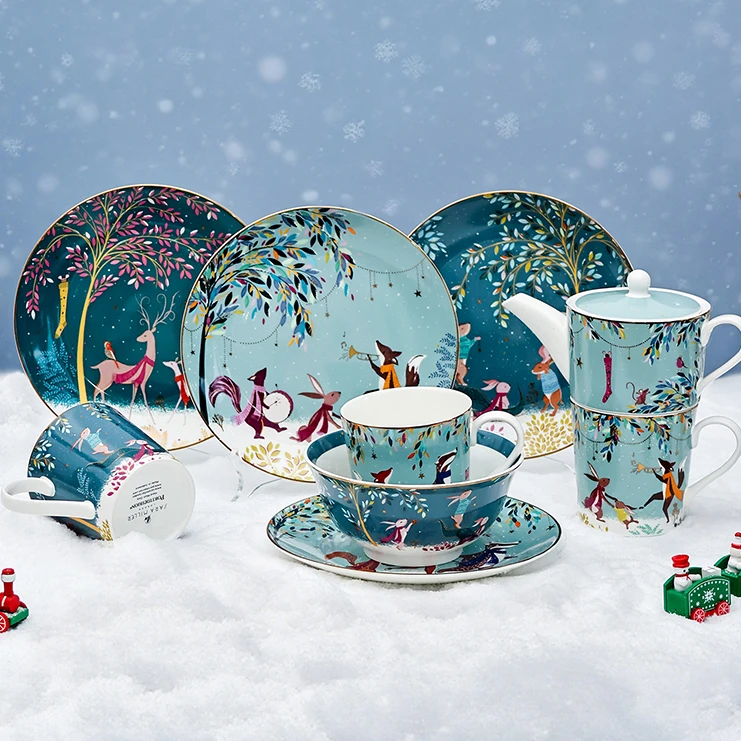 英国portmeirion陶瓷马克杯情侣杯宫廷风餐具下午茶茶壶一壶一杯