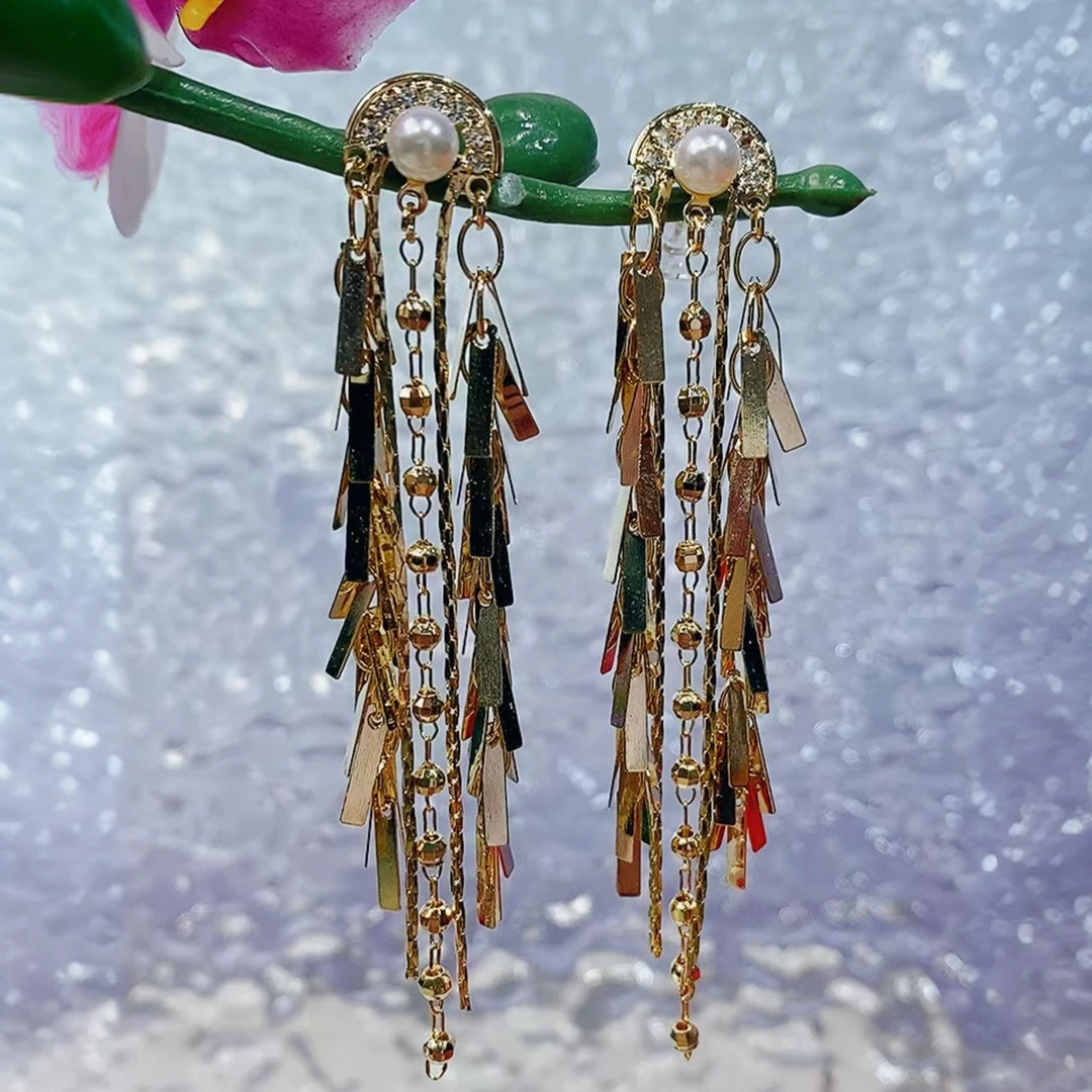 铜合金耳饰 （407号）百搭欧美金色耳环民族风