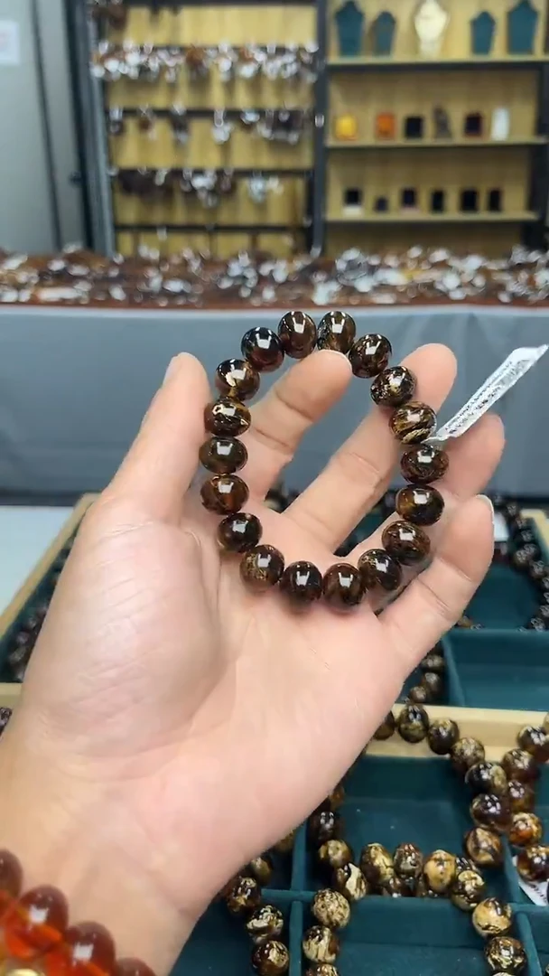 裸石琥珀未镶嵌抚顺琥珀13+花蜡多样性发其一