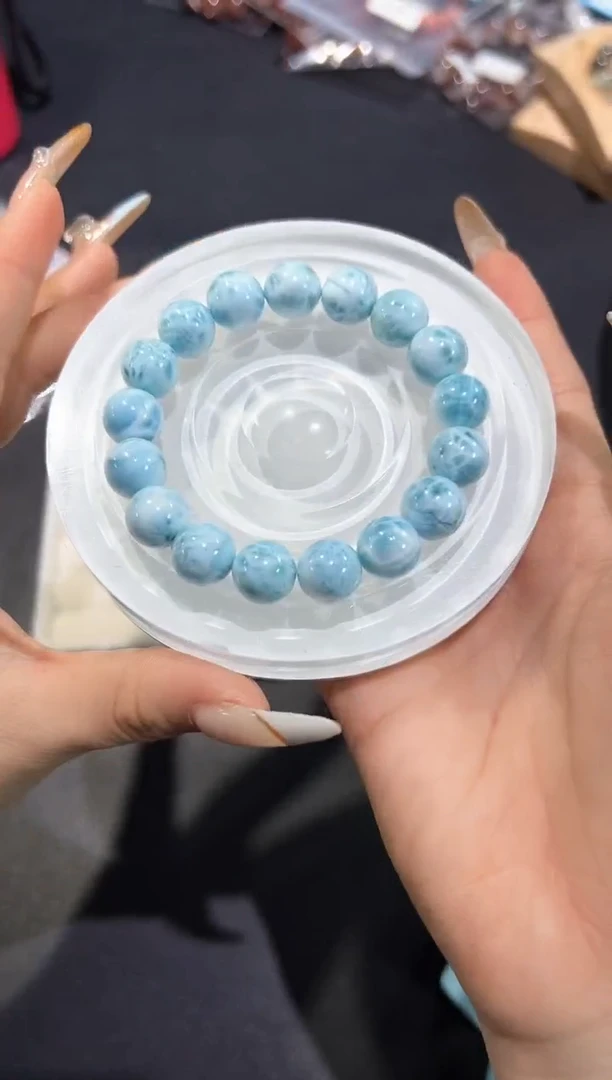 未镶嵌针钠钙石（海纹石）手串14d多样性发其一【1条】默认微瑕