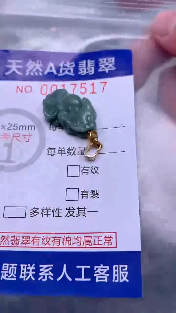 翡翠未镶嵌吊坠(不含链)1