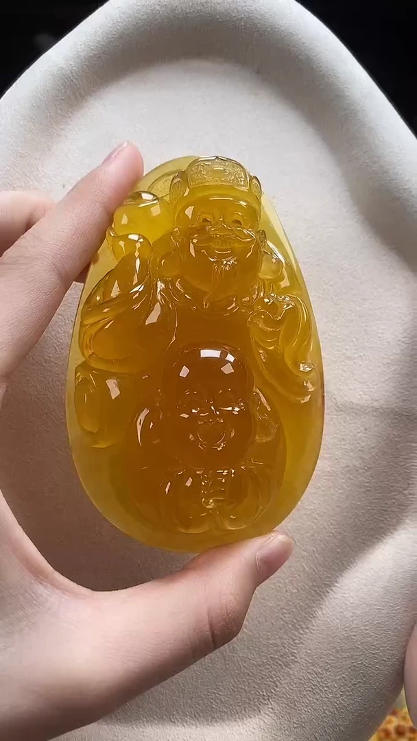 琥珀颈饰未镶嵌吊坠