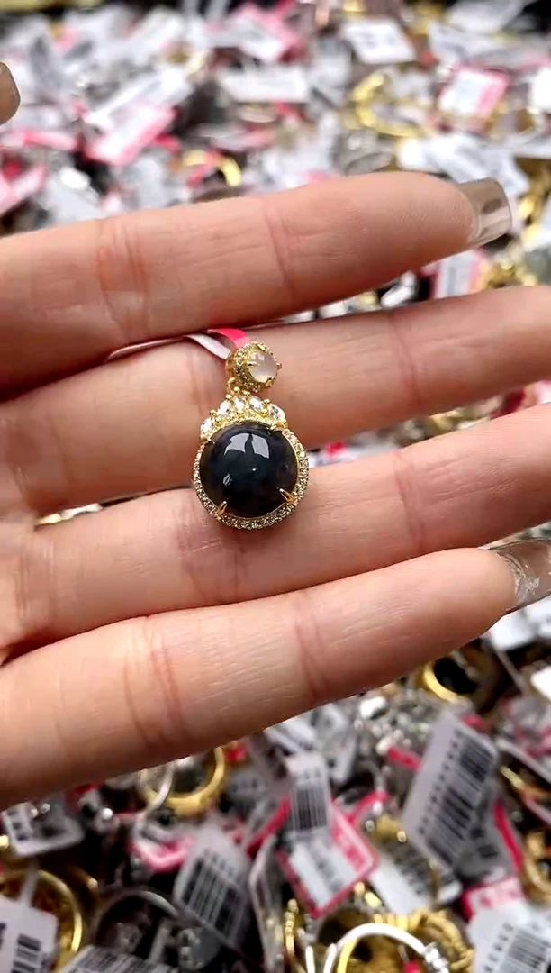 【闪购商品】翡翠戒指银S925镶嵌6666666    7