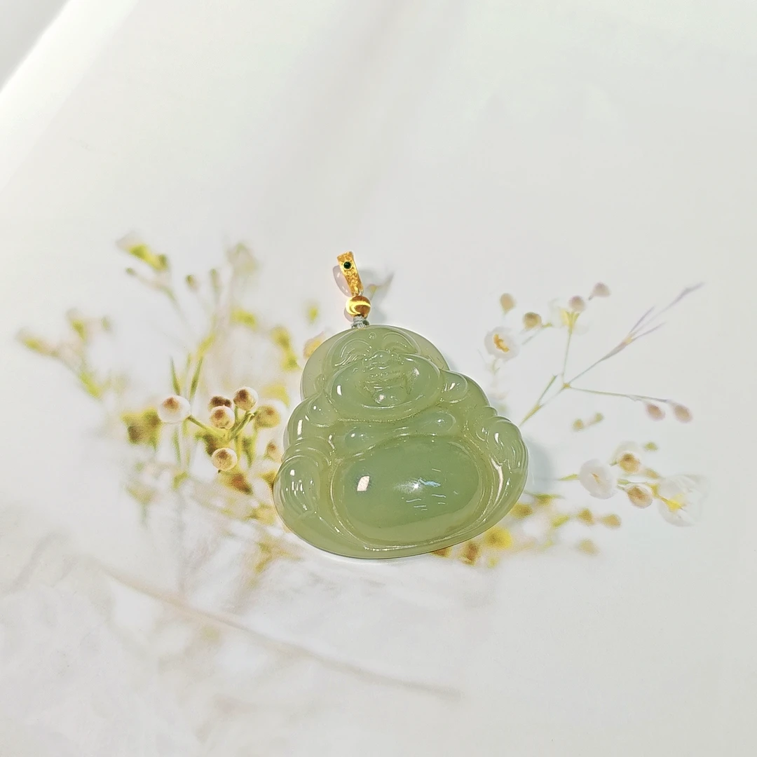 和田玉 晴水超大佛公吊坠 2490 多样性发一件