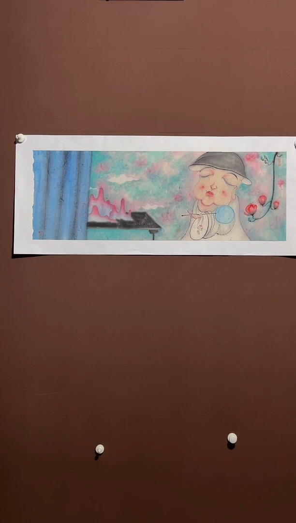 书法谢飞老师绘画放漏