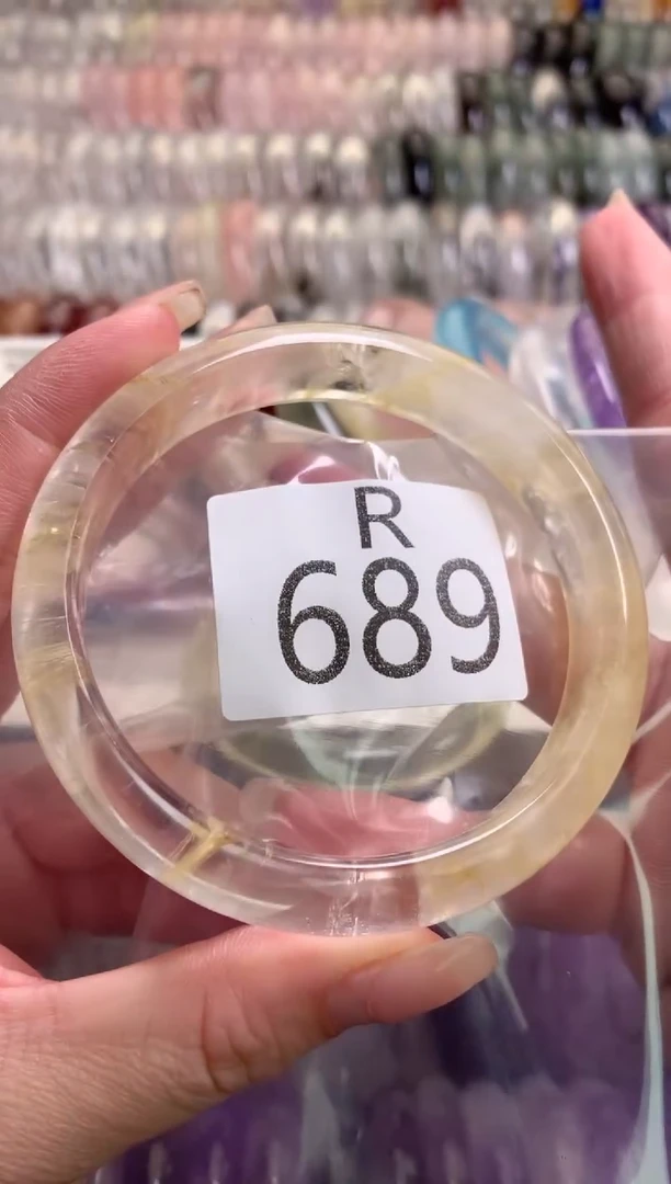 水晶珠宝半成品未镶嵌水晶手镯689-63
