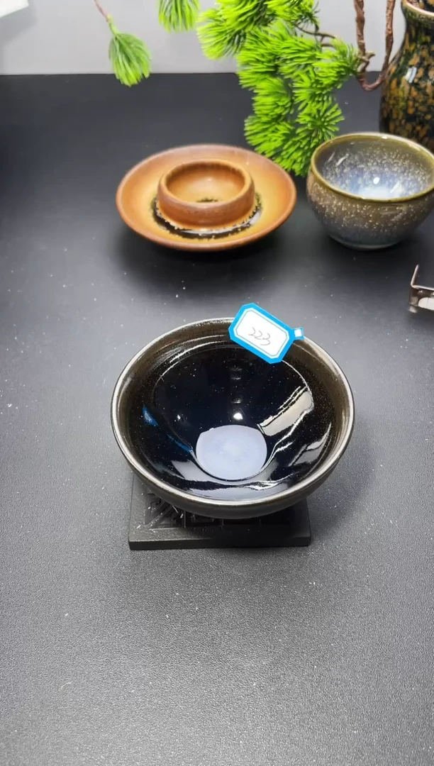 茶盏223叶紫建盏