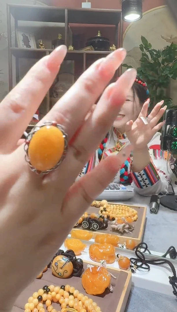 蜜蜡颈饰银S925镶嵌5016天然蜜蜡珠宝奇石全都保真