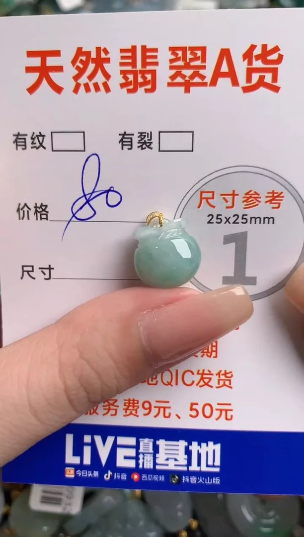 翡翠18K金镶嵌颈饰13003366
