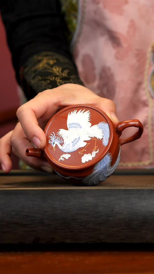 【闪购商品】紫砂茶壶大红袍冰凤汉瓦壶