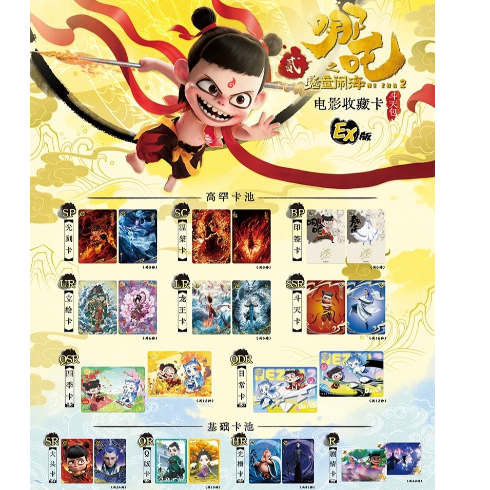 【大小魔头】《哪吒之魔童闹海》电影收藏卡-斗天包EX版卡牌（代拆）