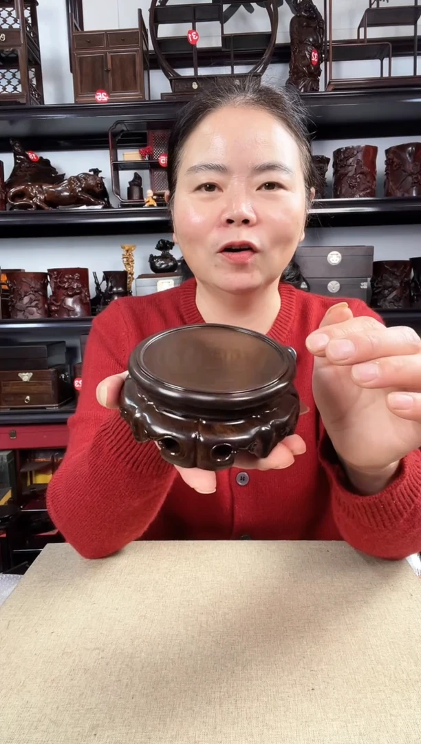 木旋转如意老李红木工艺品
