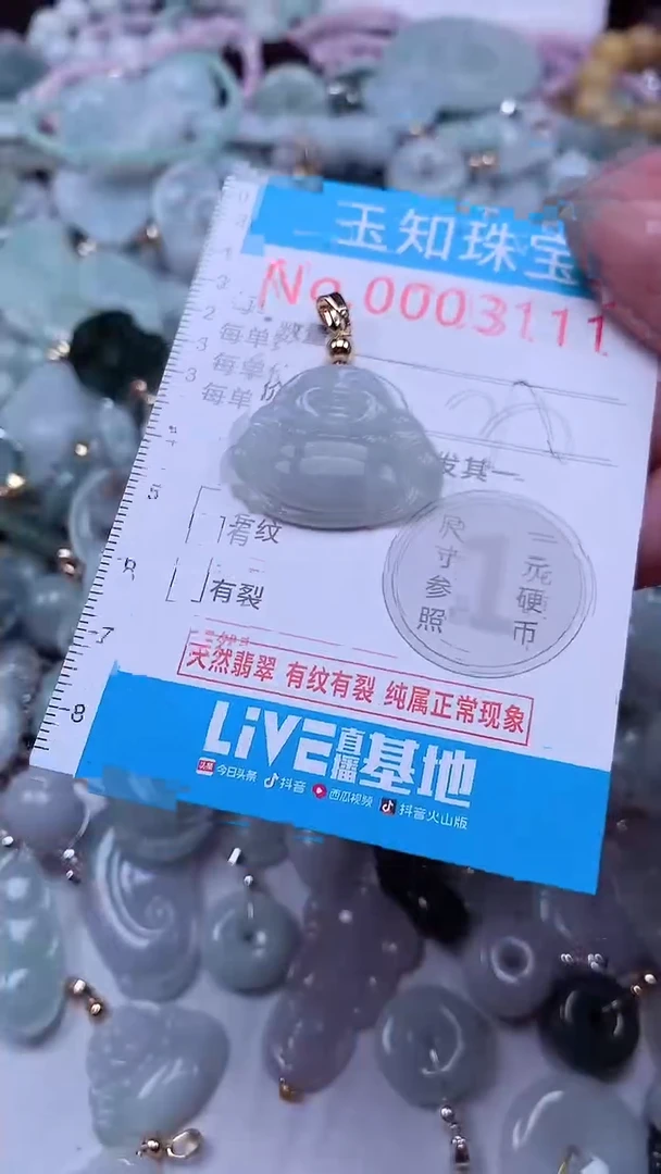 翡翠未镶嵌吊坠(不含链)3111