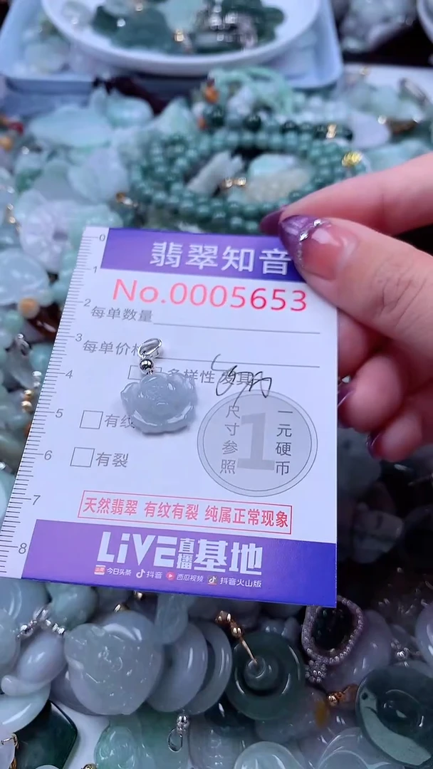 翡翠未镶嵌吊坠(不含链)5653