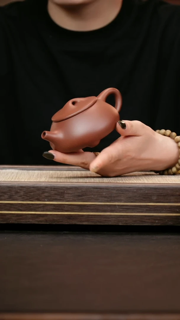 茶壶紫砂原矿紫泥   景舟石瓢