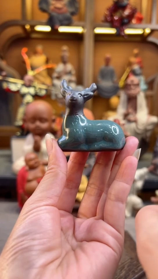 紫砂茶宠器闵茶宠摆件