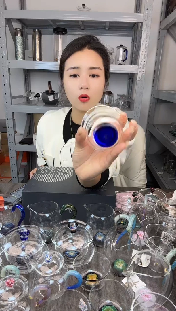 禾器 蓝斑斓主人杯 孤品