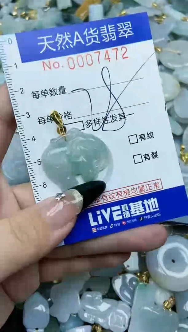 【闪购商品】翡翠颈饰未镶嵌天然A货翡翠
